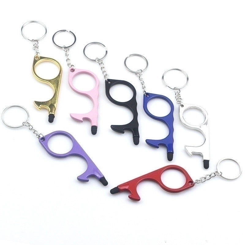 Minimalist Solid Color Alloy Plating Keychain