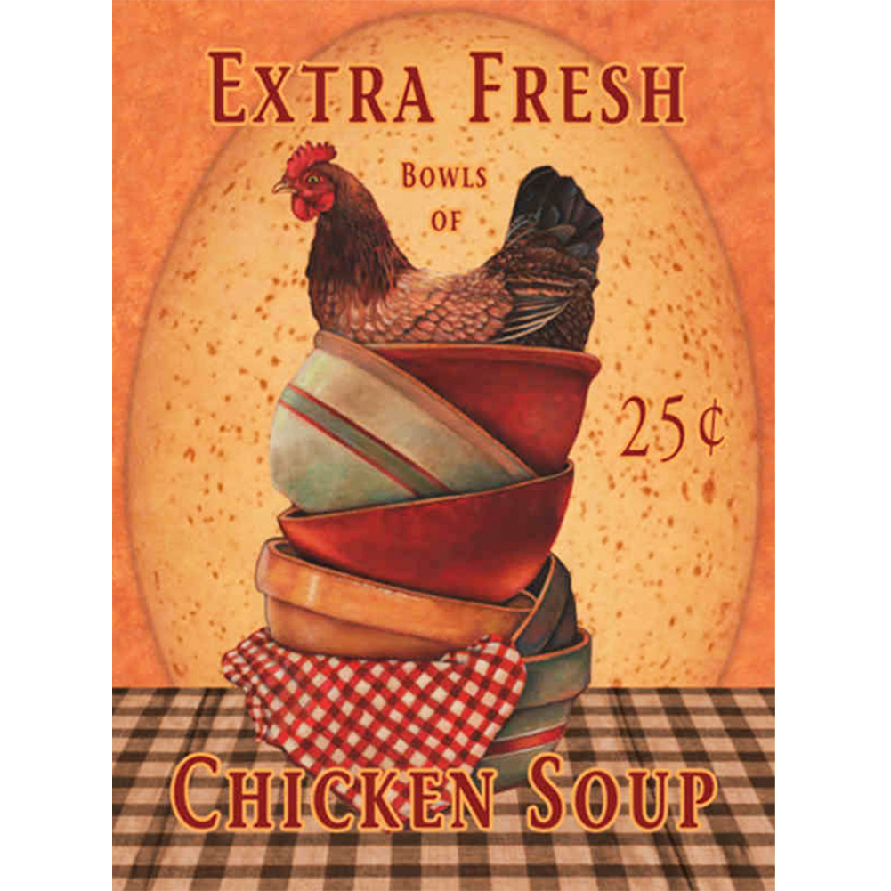 

Farm Fresh Chicken - Round Drill Diamond Painting - 30*40CM, 501 Original