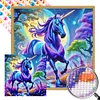 (40*40cm)Unicorn - Round AB Drill Diamond Painting