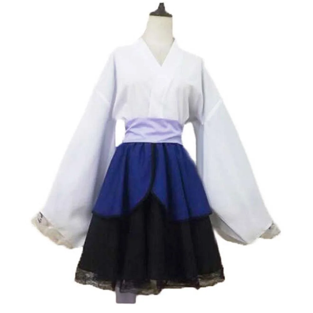 Naruto Shippuden Sasuke Uchiha Robe Lolita Cosplay Costume