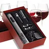 4 in 1-Set f&uuml;r Wein. elektrischer &Ouml;ffner. Vakuumstopfen. Bel&uuml;fter  und Folienschneider.