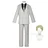 [Wetrose] In Stock Kento Nanami Cosplay Costume White Working Officer Suit Jujutsu Kaisen Wig Full Set