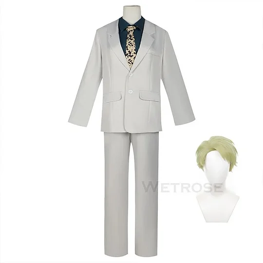 [Wetrose] In Stock Kento Nanami Cosplay Costume White Working Officer Suit Jujutsu Kaisen Wig Full Set