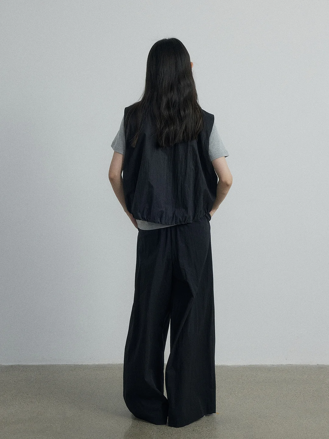 Toloer [Daihe] Autumn New Leisure Stand Collar Easy And Simple Temperament Joker Anti-Wrinkle Vest Coat Female H7429-Outfit Ideas