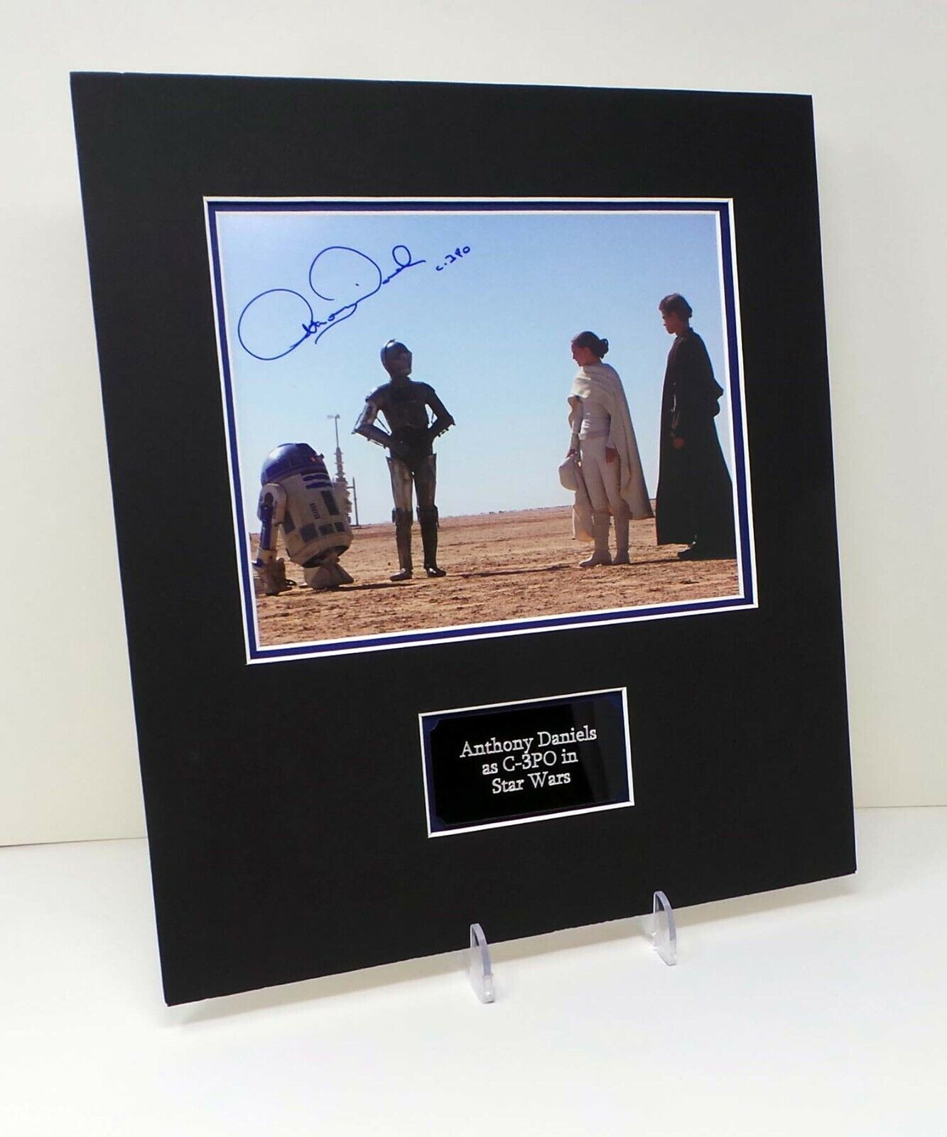 Anthony DANIELS C3PO Star Wars LEGEND Signed & Mounted 12x8 Photo Poster painting AFTAL RD COA