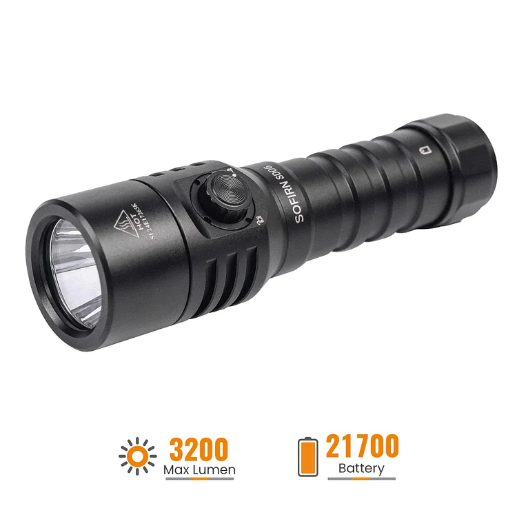 SOFIRN SD06 Diving Flashlight 3200lm Powerful SFT70 LED Scuba Torch