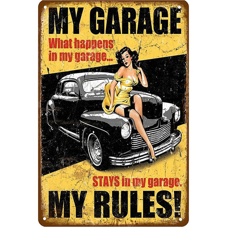 Car And Beauty - Vintage Tin Signs/Wooden Signs - 8*12Inch/12*16Inch