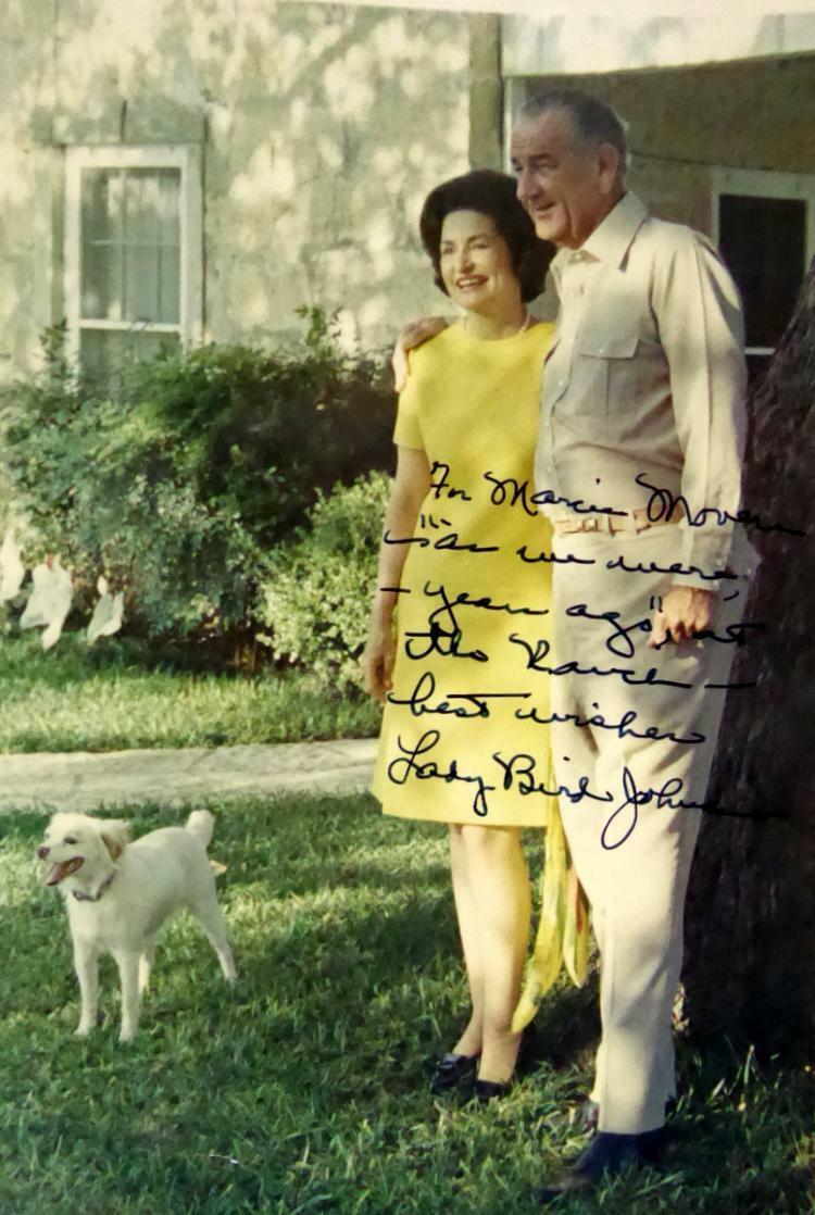 LADY BIRD JOHNSON Signed Photo Poster paintinggraph - former US President's First Lady preprint