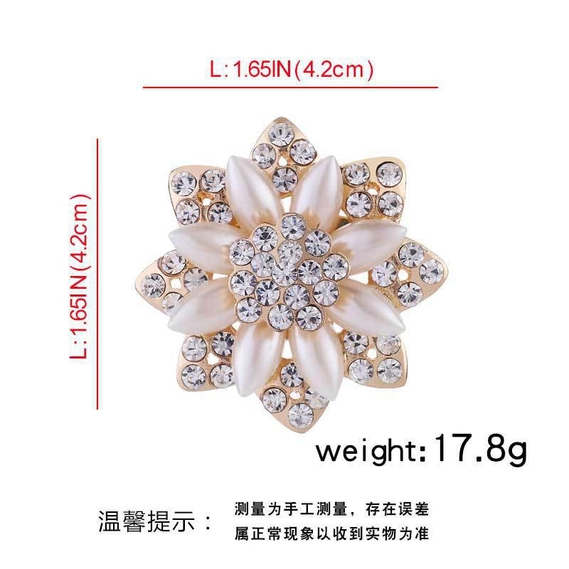 Elegant Glam Pin Heart Shape Flower Bow Knot Alloy Plating Artificial Pearls Women’s Brooches