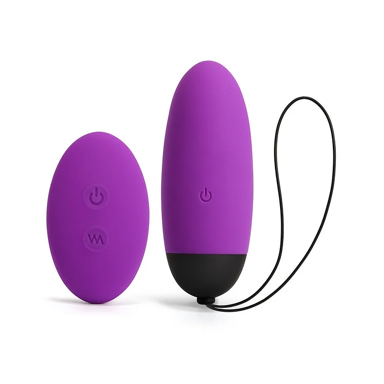 Ada - 9 Vibration Modes Remote Control Silicone Bullet Egg Vibrator