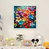 Color Flower-14CT Stamped Cross Stitch 50*50cm