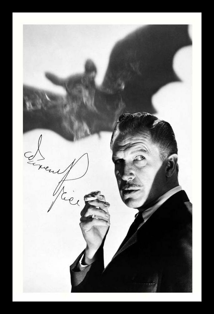 Vincent Price Autograph Signed & Framed Photo Poster painting