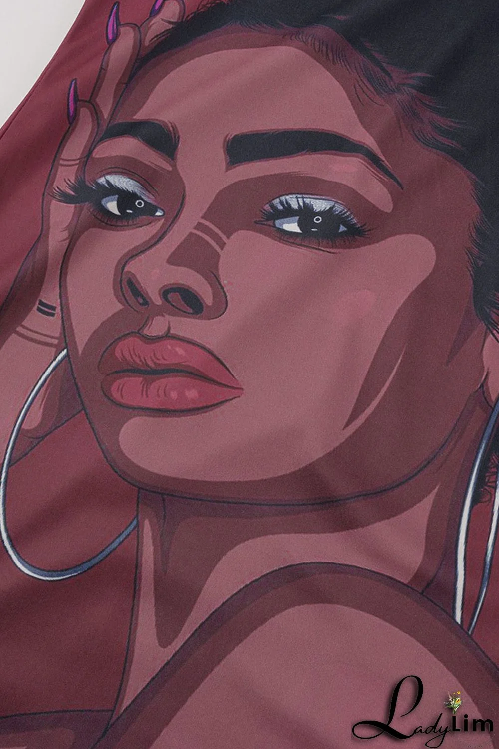 Orange Sexy Print Split Joint Slit O Neck Straight Dresses