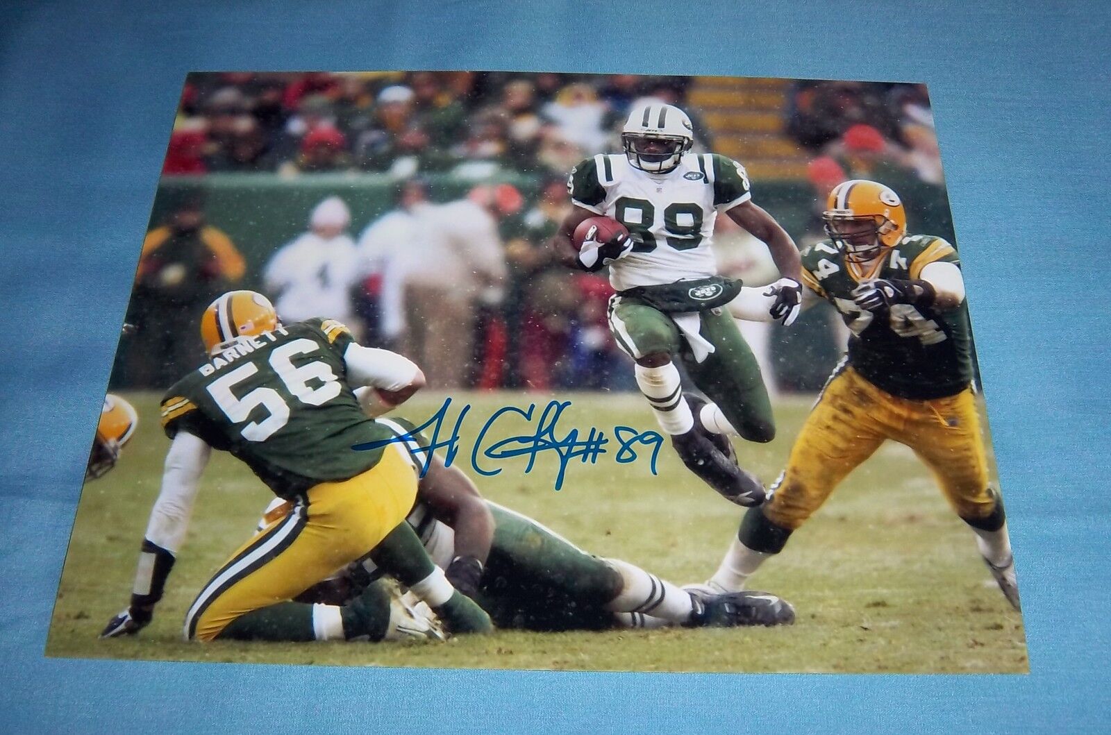 NY Jets Jerricho Cotchery Signed Autographed 8x10 Photo Poster painting Carolina Panthers C