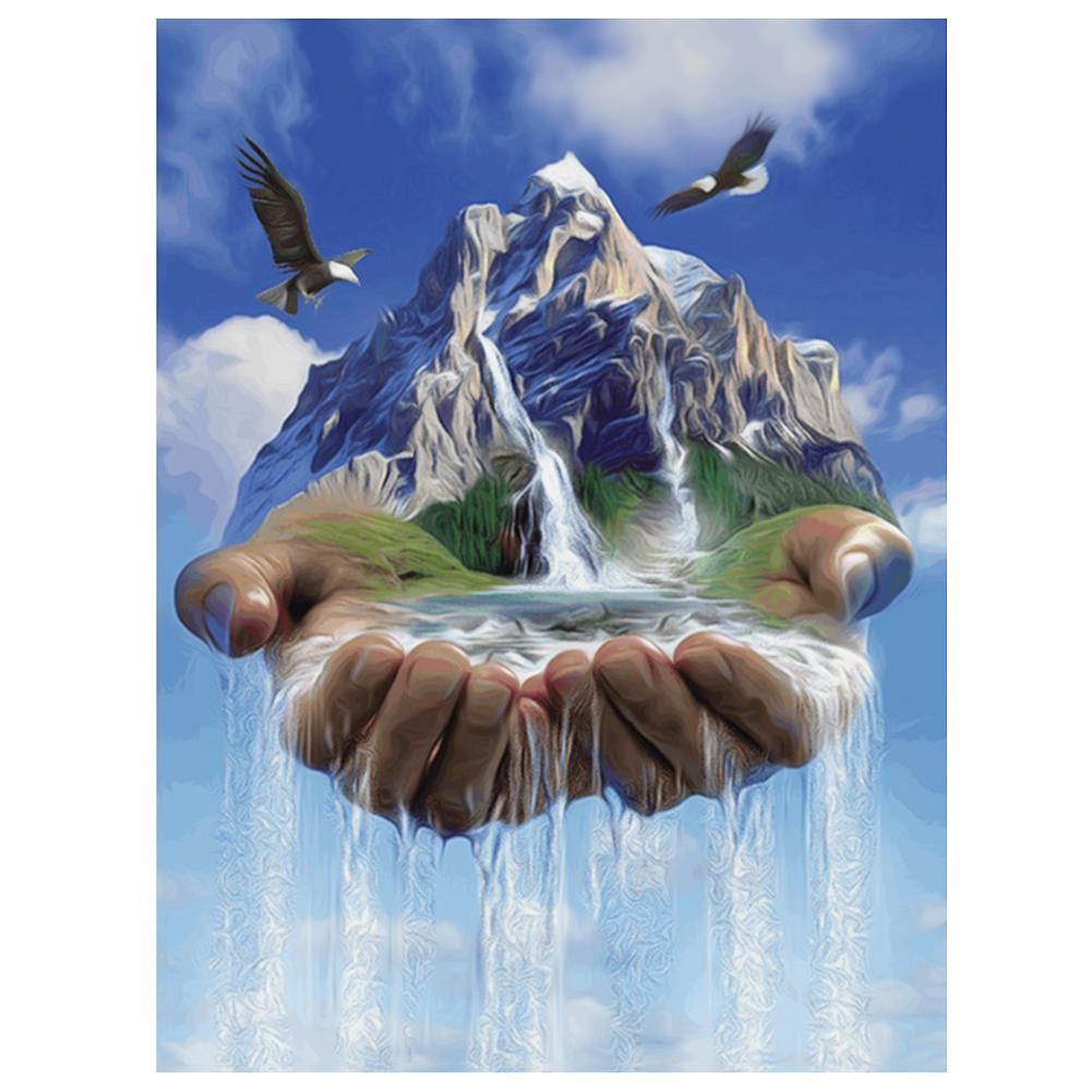 

30*40CM - Waterfall - Round Drill Diamond Painting, 501 Original