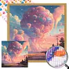 (45*45cm)Cloud - Round Partial AB Drill Diamond Painting