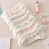 3D Flower Jacquard Summer Women Socks 