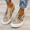 Gioiacombo&trade; Scarpe casual colorblock in tela stampa serpente stampa leopardo