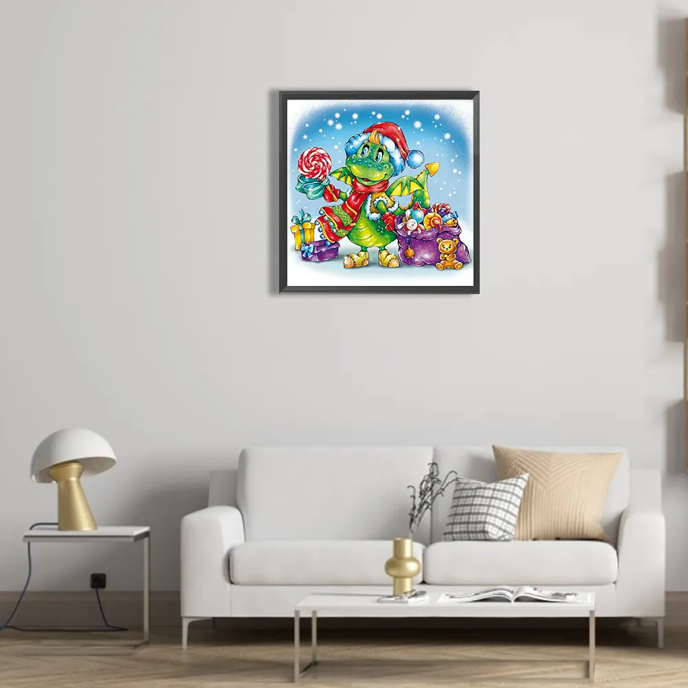 Full Round Diamond Painting 30*30cm - Christmas Snow Day
