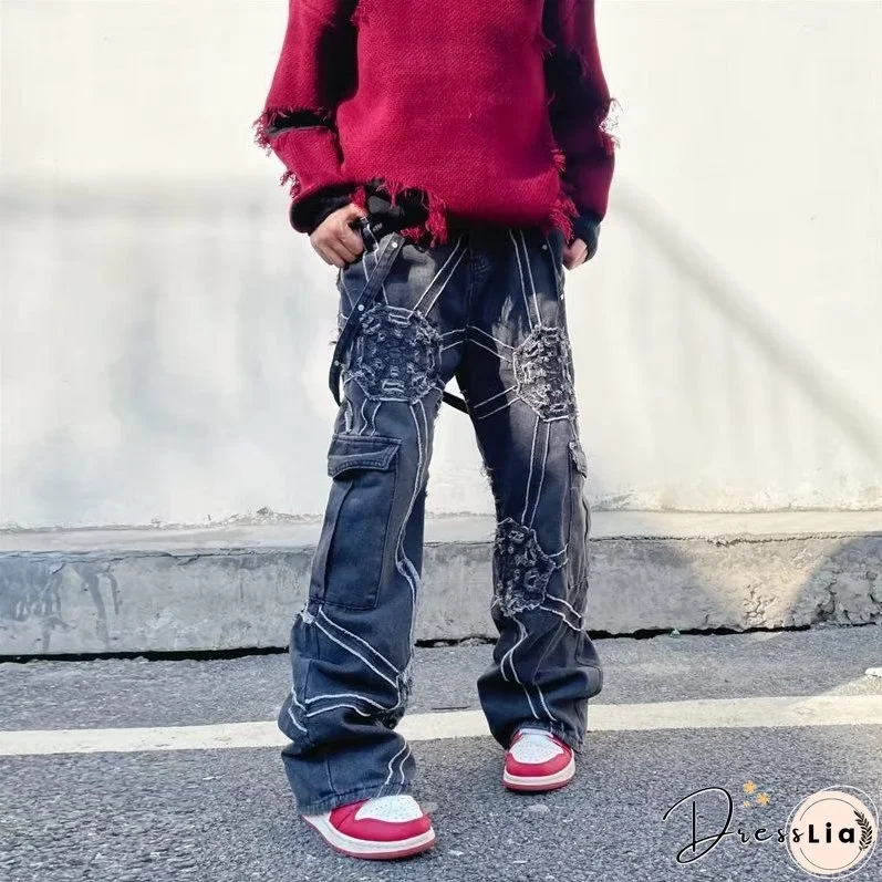 Heavy Weight Spiderweb Jeans