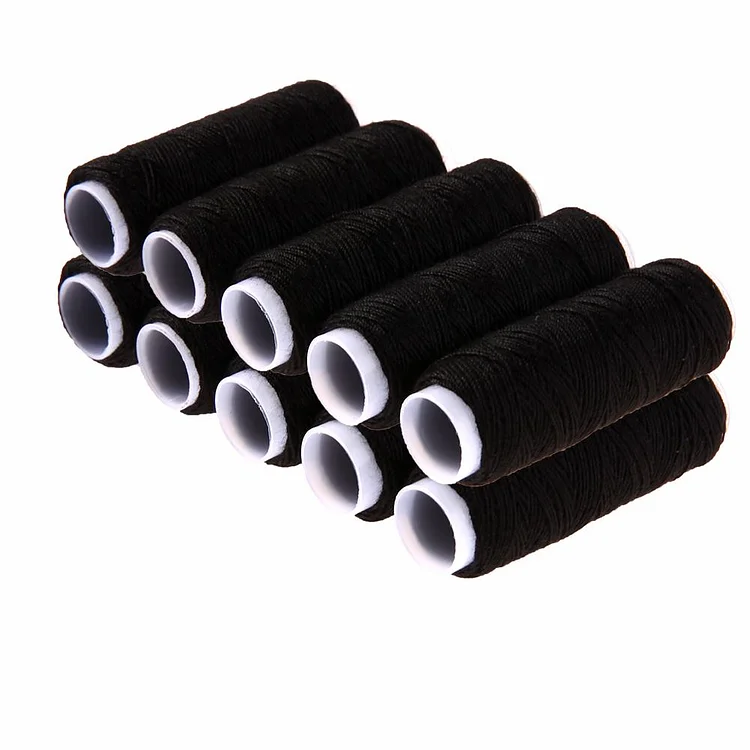 10pcs Hand Quilting Embroidery Sewing Thread for Home DIY Needlework(Black) gbfke