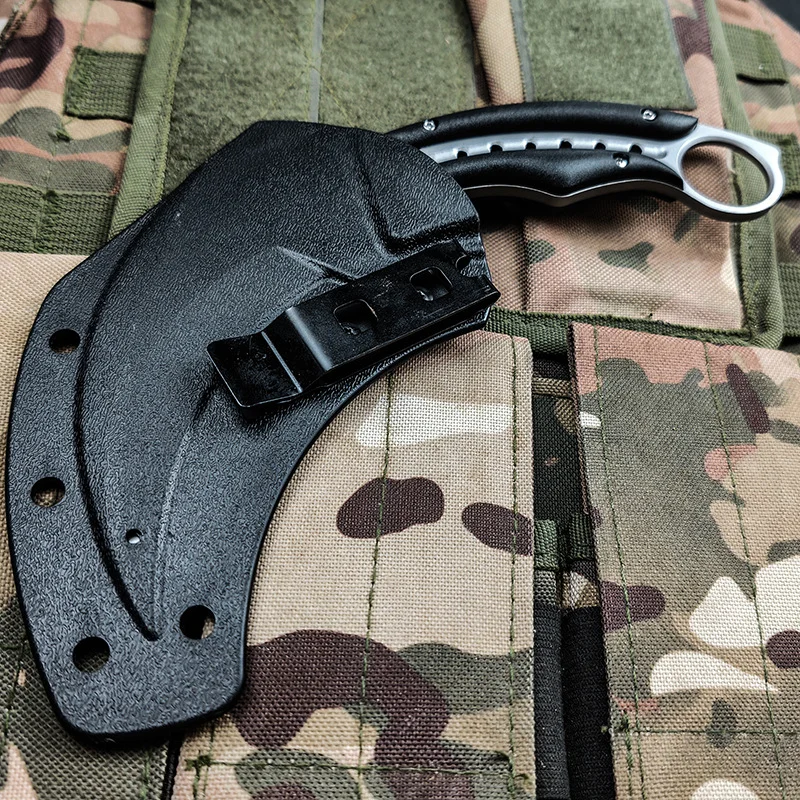 Self-defense outdoor knife, sharp and portable tactical fighting claw knife, outdoor survival knife.