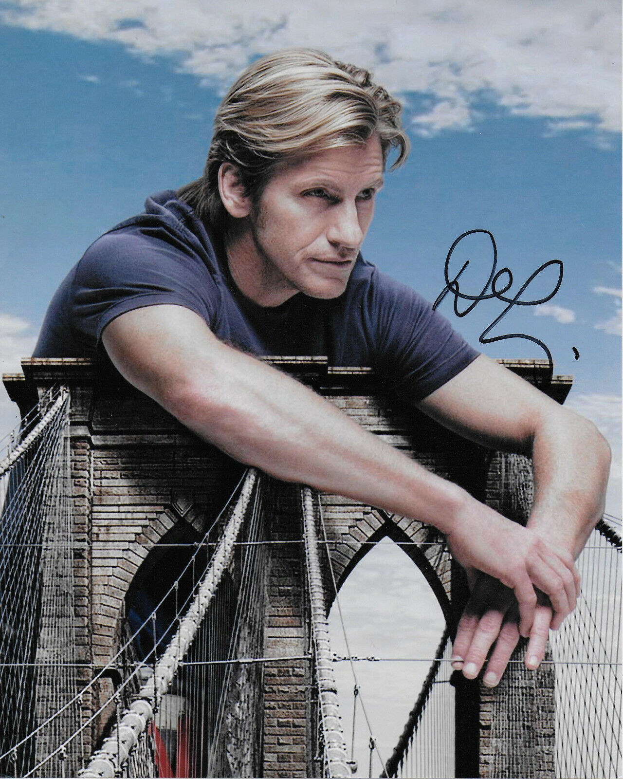 Denis Leary Rescue Me Original Autographed 8X10 Photo Poster painting