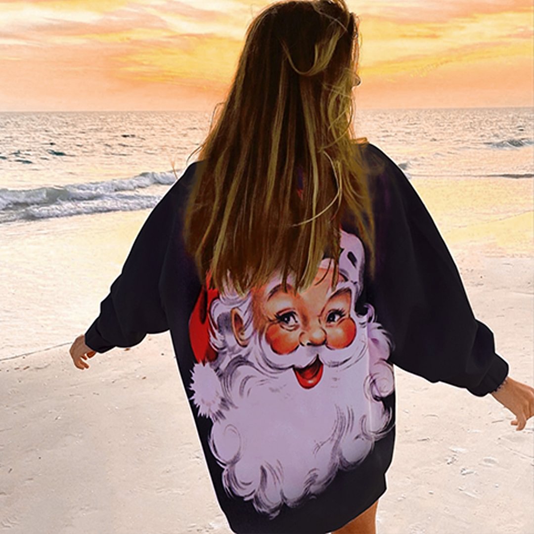 Santa Claus Casual Loose Sweatshirt