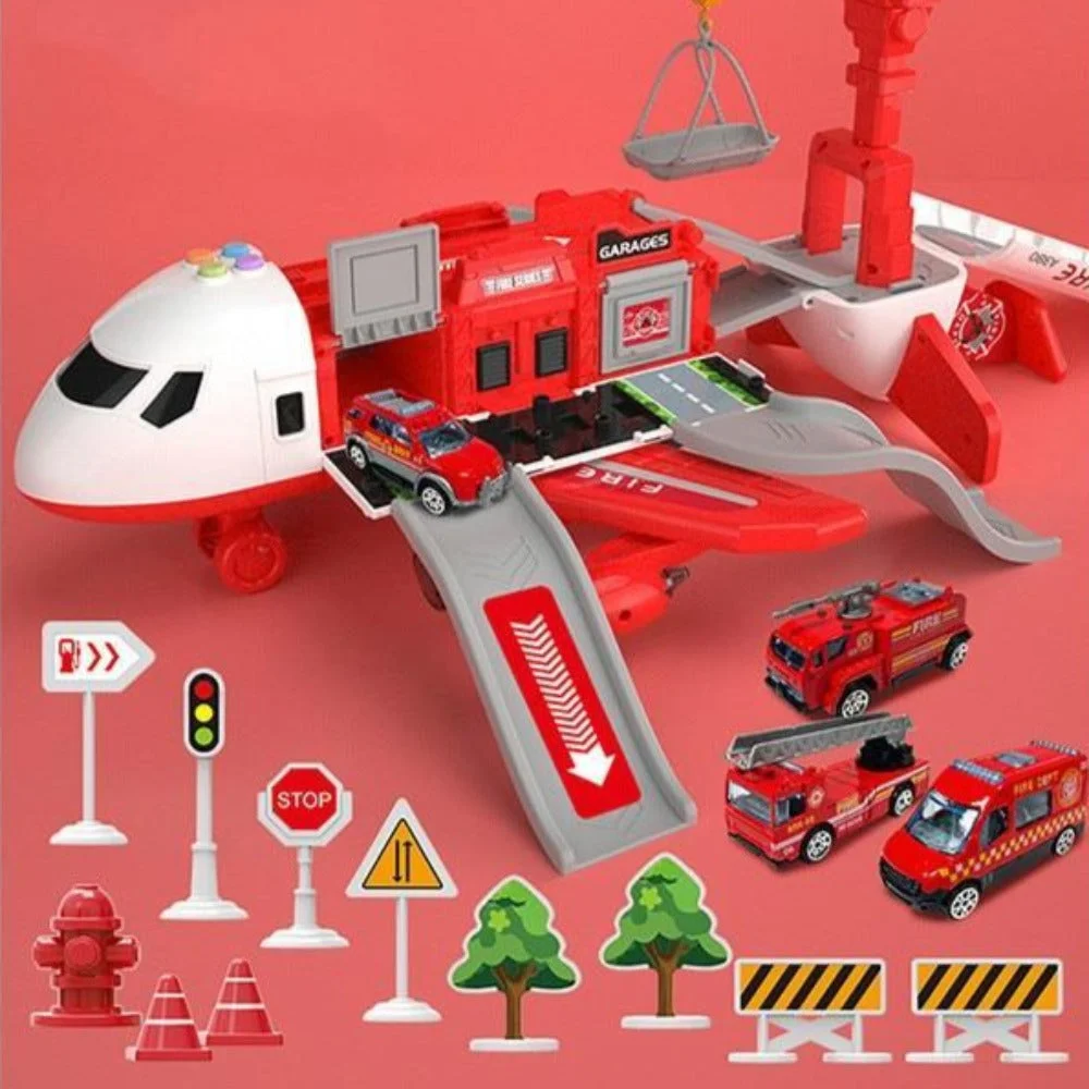 Extra Large Airplane Vehicle Play Sets | Police, Construction or Fireman Toys
