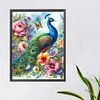 5D DIY Full Round Drill Diamond Painting Garden Peacock Decor Art Craft 40x50cm