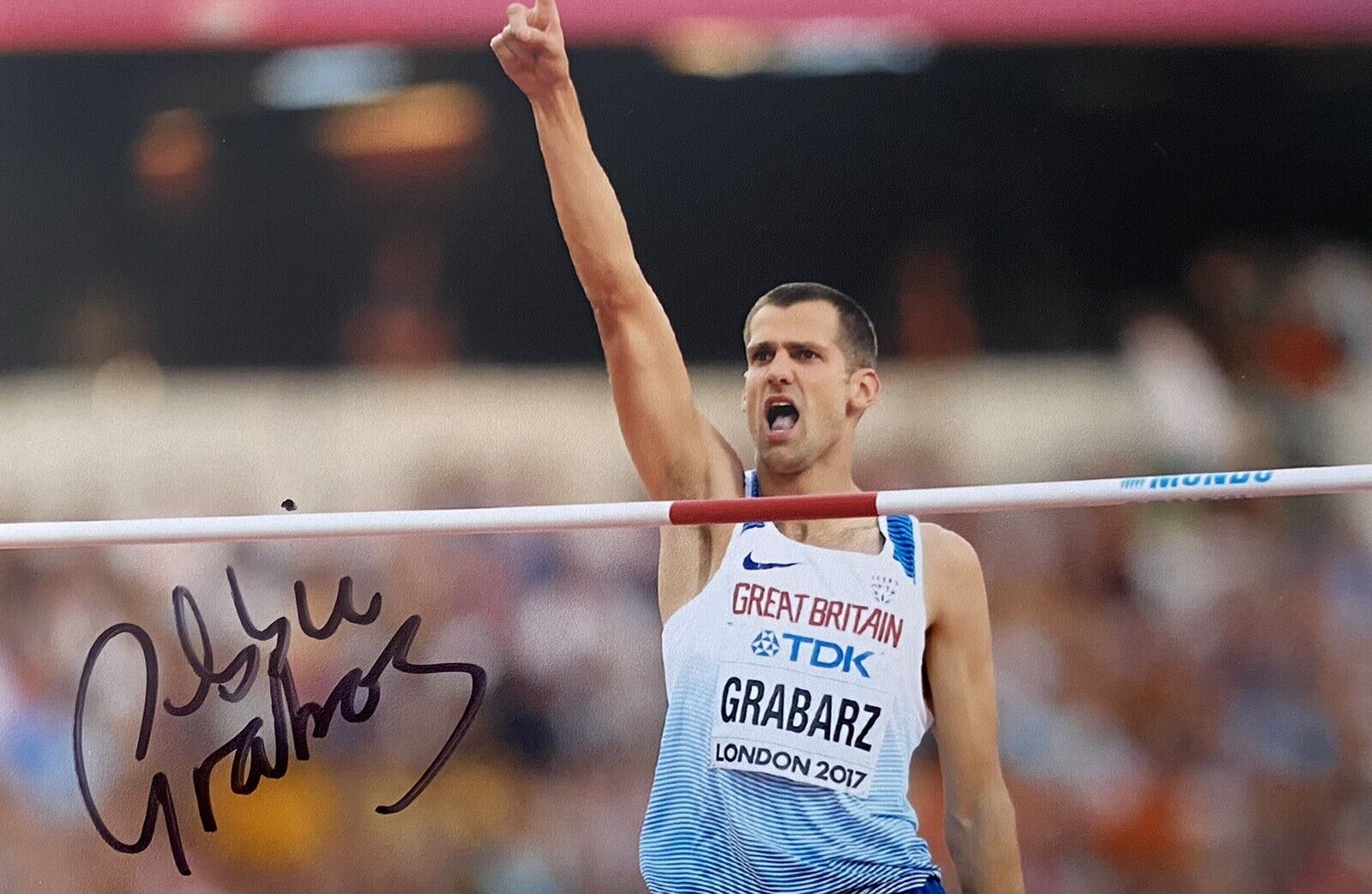 Robbie Grabarz Genuine Hand Signed 6X4 Photo Poster painting - Team GB - Olympics - High Jump 5