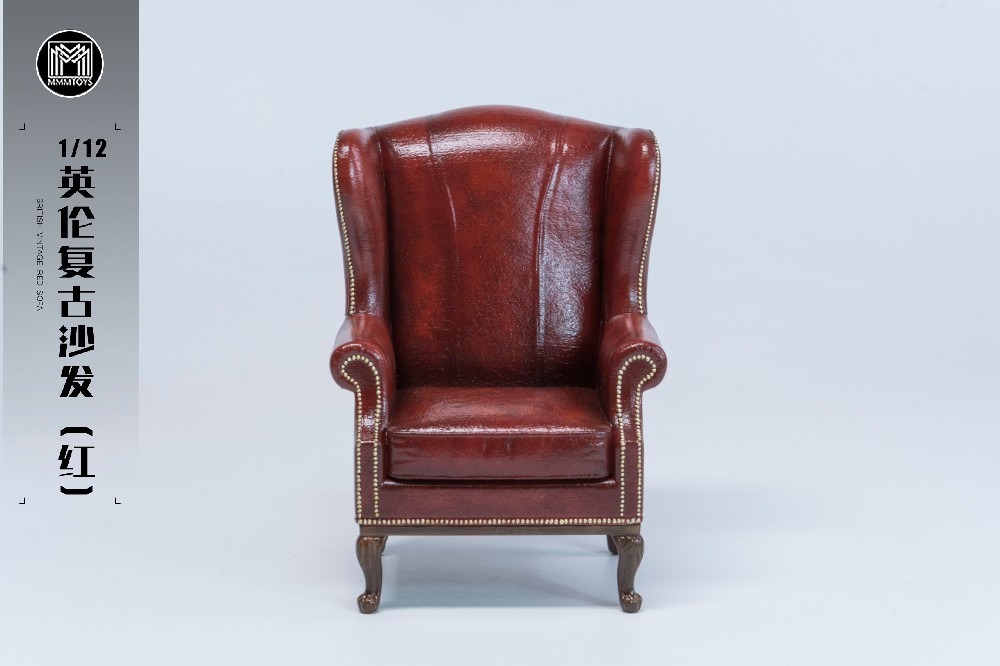 MMMTOYS-1/12British Vintage Red Sofa-M2618-