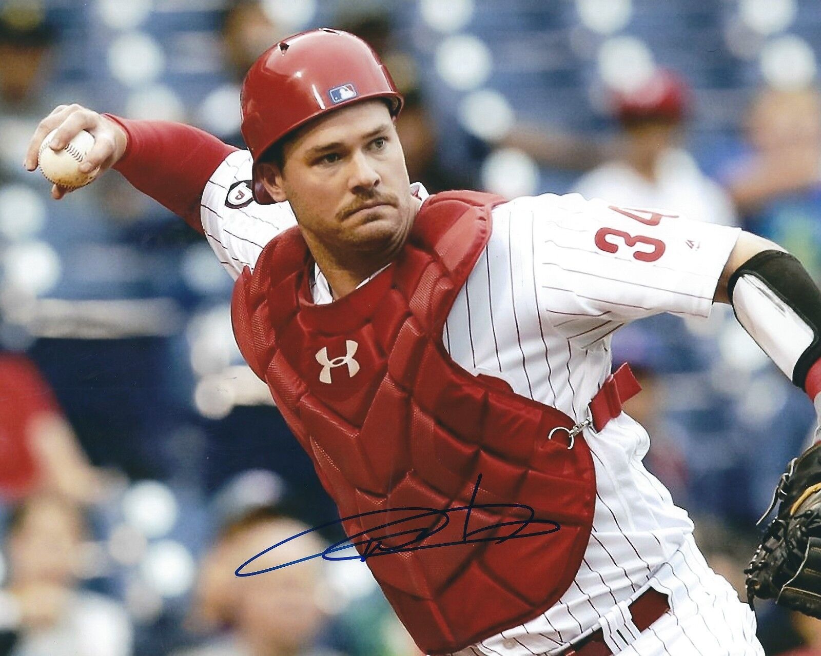 Signed 8x10 ANDREW KNAPP Philadelphia Phillies Autographed Photo Poster painting - COA