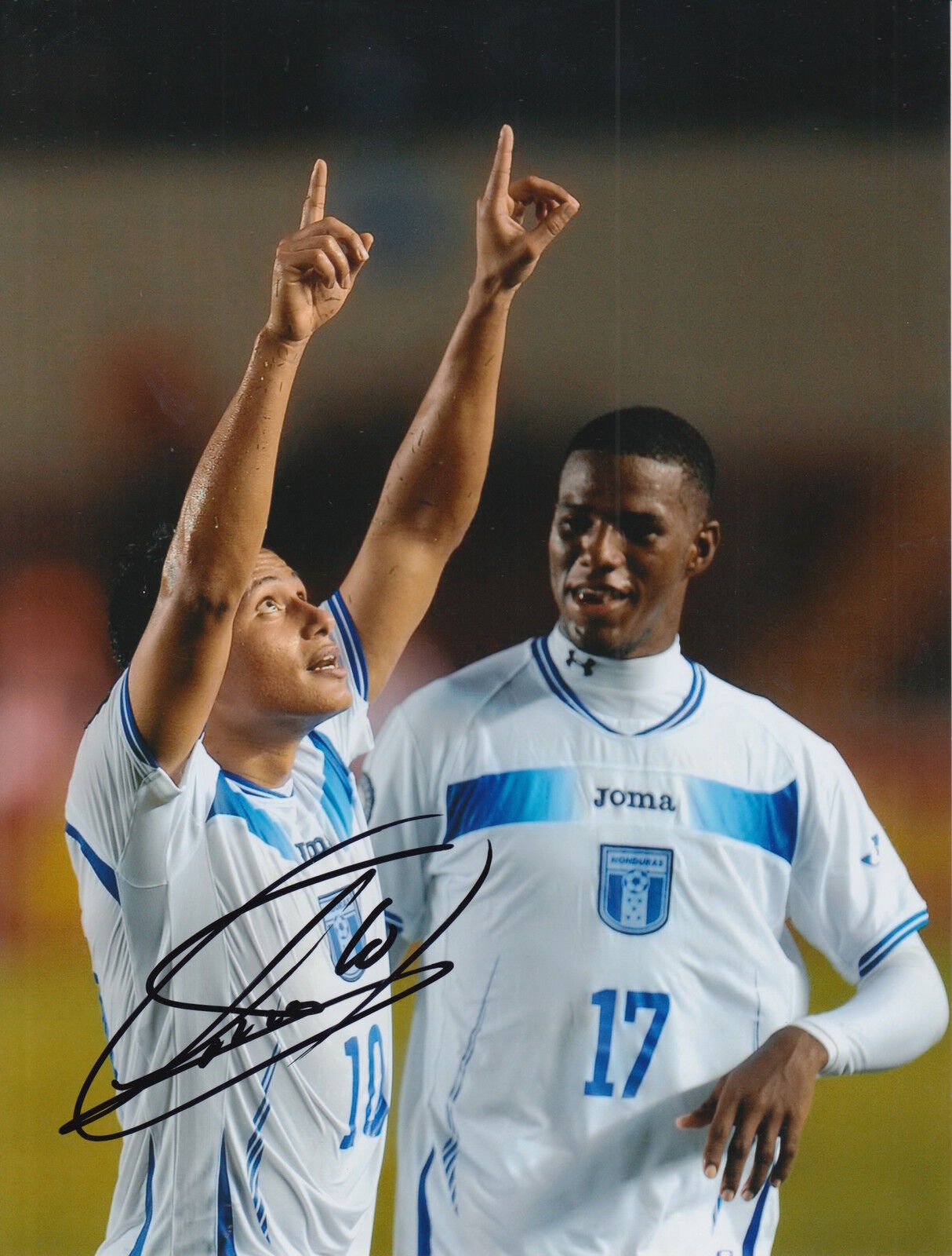 HONDURAS HAND SIGNED RAMON NUNEZ 10X8 Photo Poster painting.