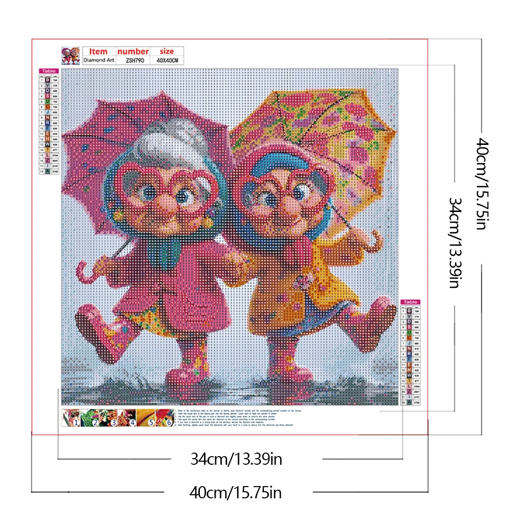 Diamond Painting - Full Round Drill - Grandma(Canvas|40*40cm)