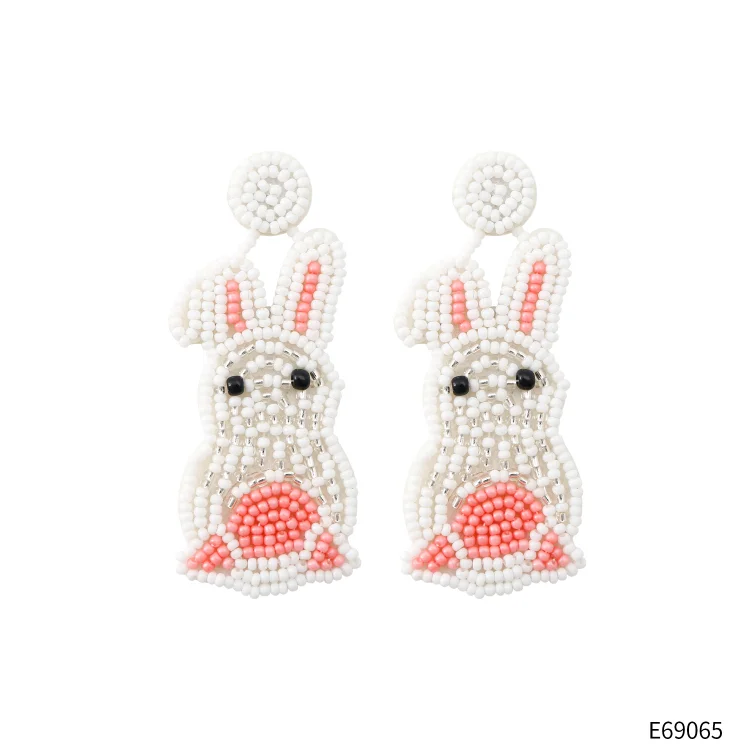 Bunny Beads Earring Studs