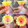 Gradient Color Diamond Painting Organizer Funnel Morning Glory Design Portable Drill Funnel for DIY Craft Easy Transfer Tools (Style C)