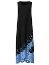 Women's A-Line Dress Maxi long Dress - Sleeveless Floral Hole Summer U Neck Plus Size Hot Casual vacation dresses  White Purple Blushing Pink Gold Light Blue S M L XL XXL 3XL 4XL 5XL
