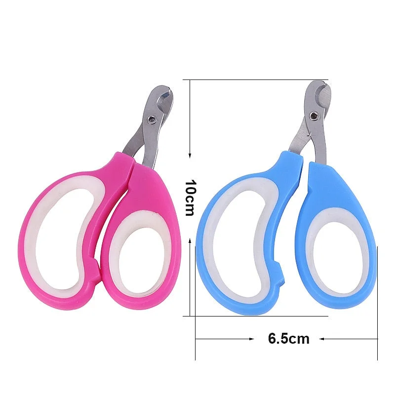 1PCs Pet Nail Clipper Scissors Pet Dog Cat Nail Toe Claw Clippers Scissors Trimmer Grooming Tools Pet Supplies Random Color