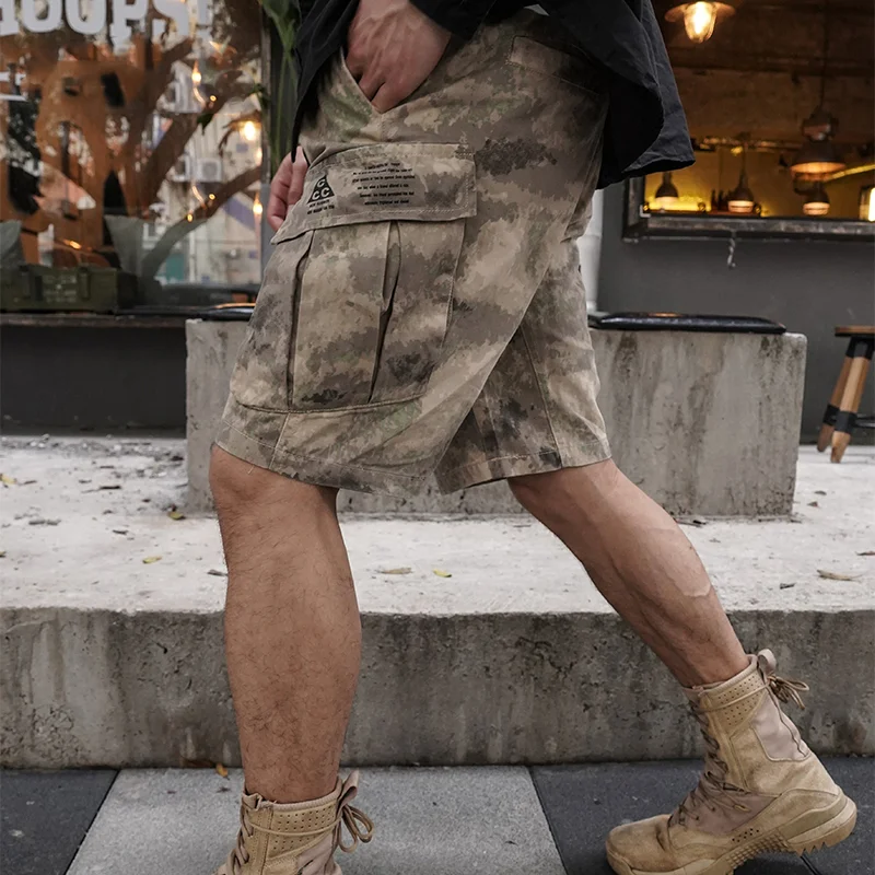 Military Desert Cargo Pocket Loose Casual Shorts