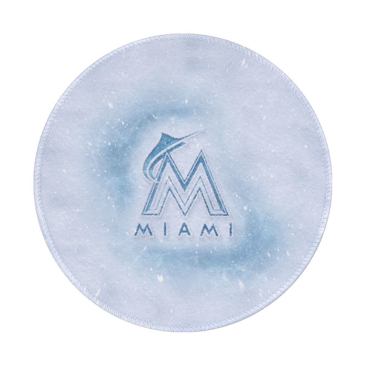 Miami Marlins Winter Design Gaming Round Mousepad for Computer Laptop