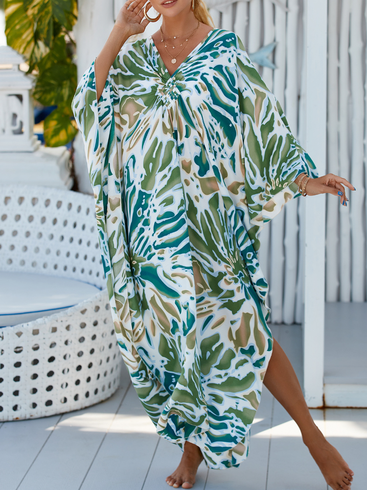Geometry Kaftan Tie Dye Casual Fashion Vacaition Holiday Dress
