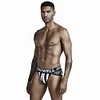 Vertical Stripes Stretch Sexy Hollow Briefs