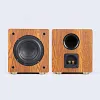 Large Magnetic Steel Super Bass Shocking Passive Subwoofer Home Theater Wooden Audio