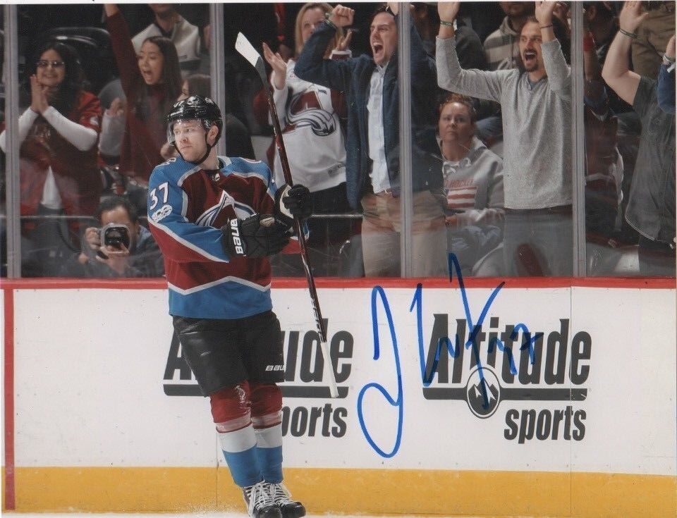 Colorado Avalanche JT Compher Signed Autographed 8x10 Photo Poster painting COA #2