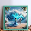 Beach Beauty Horse-11CT Stamped Cross Stitch 40*40cm