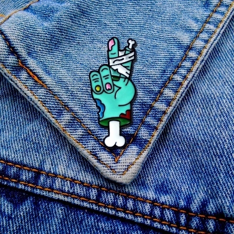 Funny Pin Cartoon Alloy Enamel Women’S Brooches