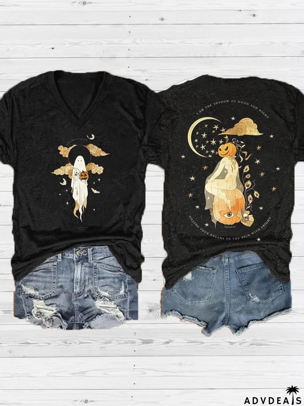 Women's Ghost Art Casual T-Shirt