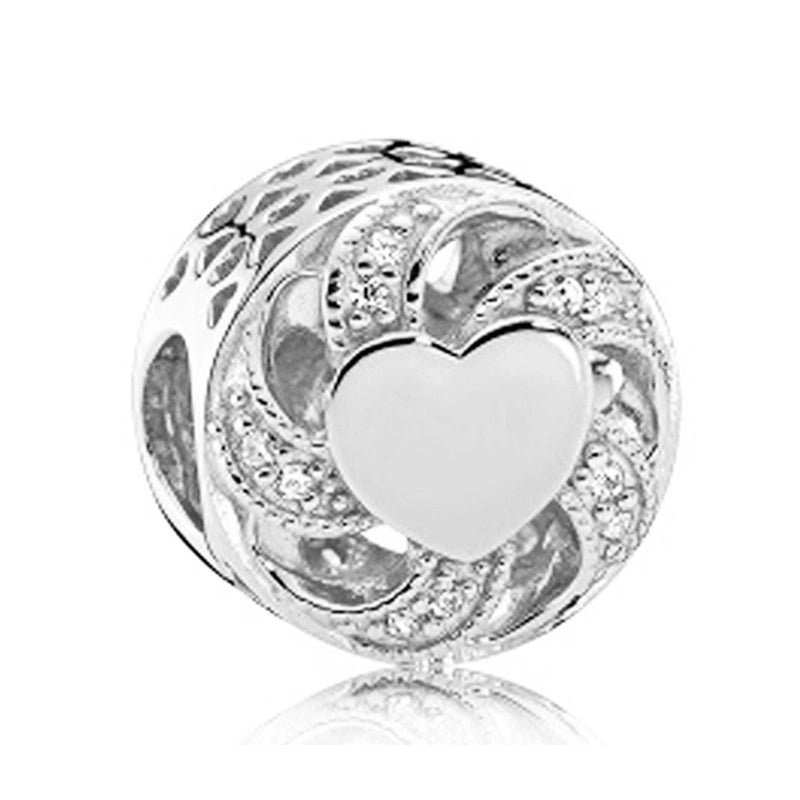 1 PC/Package Metal Rhinestones Plating Inlay Polished Pendant Beads