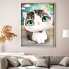 Bead Embroidery - Partial Printed 9CT Cartoon Cat(39x30 CM)